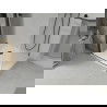 Mexen Lima faltbare Duschkabine 100 x 100 cm, transparent, schwarz + Flat Duschwanne, weiß - 856-100-100-70-00-4010B