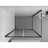 Mexen Exo Duschkabine, schwenkbar 80 x 85 cm, transparent, schwarz - 8182-080-085-70-00