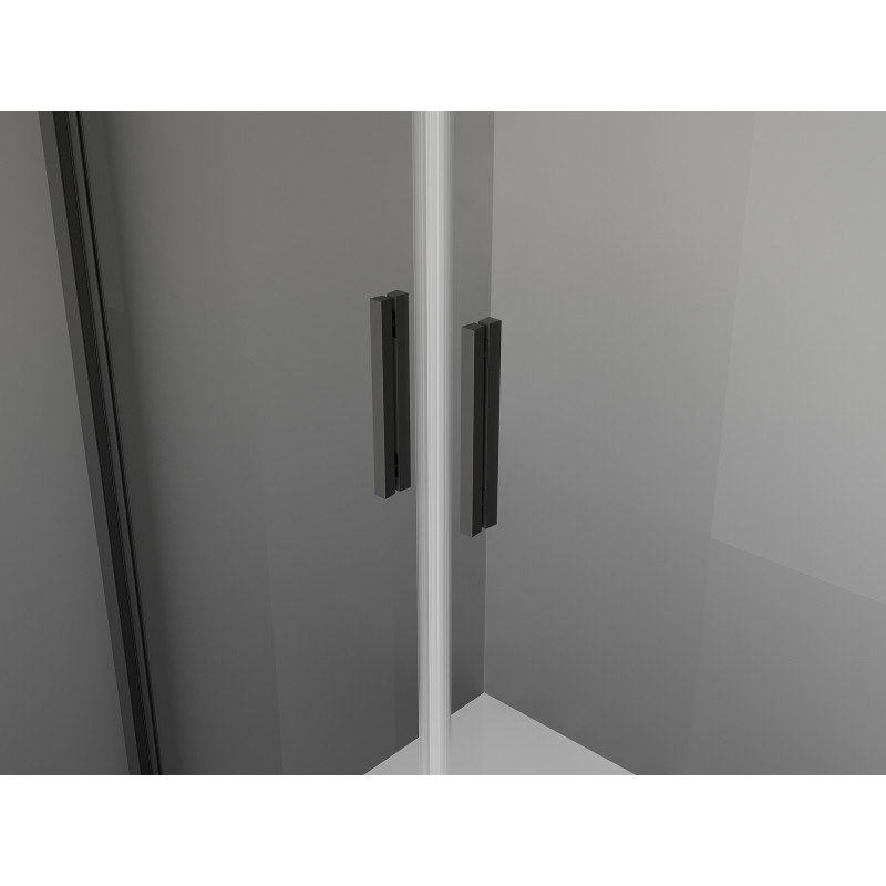 Mexen Exo-BR Duo bīdāma dušas kabīne 70 x 90 cm, caurspīdīga, melna - 8182-070-090-70-00
