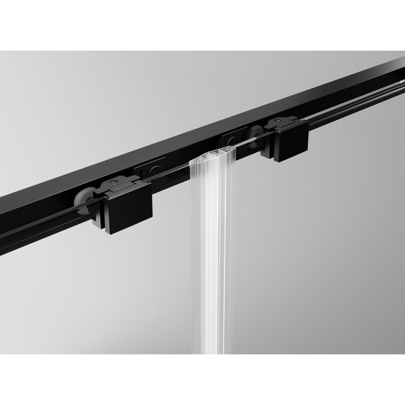 Mexen Exo sliding shower cabin 160 x 100 cm, transparent, black - 8151-160-100-70-00