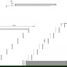 Mexen Uni blad voor kastje 50 cm, wit glans - 91AXX-0504-464-18-00