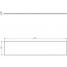 Mexen Uni kapi ülaosa 210 cm, valge läige - 91AXX-2104-464-18-00