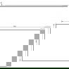 Mexen Uni blad voor kast 80 cm, wit mat - 91AXX-0804-464-18-01