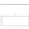 Mexen Uni countertop board 130 cm, matte white - 91AXX-1304-464-18-01