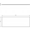 Mexen Uni kapinaplaat 130 cm, valge matt - 91AXX-1304-464-18-01