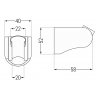 Mexen Duschhalter, Chrom - 79354-00