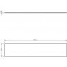 Mexen Uni kapp aluskapp 220 cm, valge matt - 91AXX-2204-464-18-01