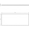 Mexeni Uni kapikeseplaat 110 cm, hall matt - 91AXX-1104-464-18-62