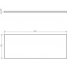 Mexen Uni kappialune 120 cm, hall matt - 91AXX-1204-464-18-62