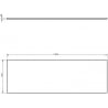 Mexen Uni Waschtischplatte 140 cm, graumatt - 91AXX-1404-464-18-62