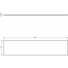 Mexen Uni kapp 200 cm, hall matt - 91AXX-2004-464-18-62
