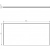 Mexen Uni valamukapialune 100 cm, tumehall matt - 91AXX-1004-464-18-66