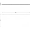 Mexen Uni Waschtischplatte 100 cm, grafit matt - 91AXX-1004-464-18-66