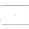Mexen Uni Schrankbrett 170 cm, grafit matt - 91AXX-1704-464-18-66