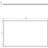 Mexen Uni kapp osal 80 cm, must läige - 91AXX-0804-464-18-70