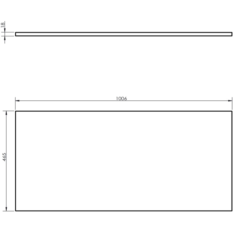 Mexen Uni keskkonsool 100 cm, must läige - 91AXX-1004-464-18-70
