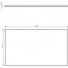 Mexen Uni plateau de meuble 80 cm, noir mat - 91AXX-0804-464-18-71
