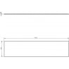 Mexen Uni kapp-tripla 190 cm, must matt - 91AXX-1904-464-18-71