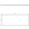 Mexen Uni tableau de lavabo 120 cm, chêne - 91AXX-1204-464-18-81