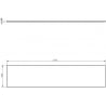 Mexen Uni Schrankplatte 210 cm, Eiche - 91AXX-2104-464-18-81