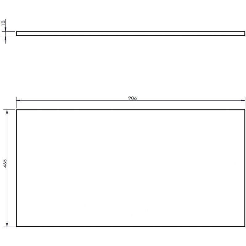 Mexen Uni pult za umivalnik 90 cm, oreh - 91AXX-0904-464-18-86