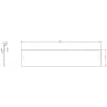 Mexen Orio Front for Bathroom Cabinet Body 100 x 20 cm, White Gloss - 91A10-1000-235-1-00