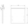 Mexen Orio front for bathroom cabinet body 40 x 43.5 cm, white matte - 91A10-0400-470-1-01