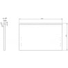 Mexen Orio front for bathroom cabinet frame 70 x 43.5 cm, white matt - 91A10-0700-470-1-01
