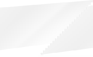 Mexen Orio Front fir de Kierper vum Buedzëmmerkabinett 90 x 43,5 cm, wäiss matt - 91A10-0900-470-1-01