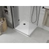 Mexen Lima folding shower cabin 70 x 70 cm, transparent, black + Flat tray, white - 856-070-070-70-00-4010B