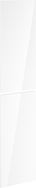 Mexen Orio frente para el cuerpo del armario de baño 35 x 80 cm (2 piezas), blanco brillo - 91A11-1600-300-2-00