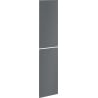 Mexen Orio face avant pour le corps de l'armoire de salle de bains 35 x 80 cm (2 pièces), graphite mat - 91A11-1600-300-2-66