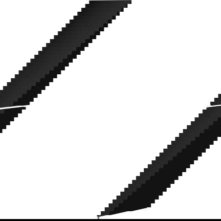 Mexen Orio front voor kastombouw 35 x 80 cm (2 stuks), zwart glans - 91A11-1600-300-2-70