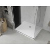 Mexen Lima kokkupandav dušikabiin 70 x 110 cm, grafiit, kroom + Flat alus, valge - 856-070-110-01-40-4010