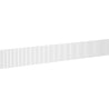 Mexen Rivel Front geriffelt für den Korpus des Badezimmerschranks 120 x 20 cm, weiß matt - 91A20-1200-235-1-01