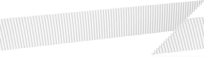 Mexen Rivel frontal rainuré pour le corps de l'armoire de salle de bain 120 x 20 cm, blanc mat - 91A20-1200-235-1-01