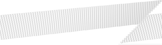 Mexen Rivel geribbelde front voor badkamerkast 120 x 20 cm, wit mat - 91A20-1200-235-1-01