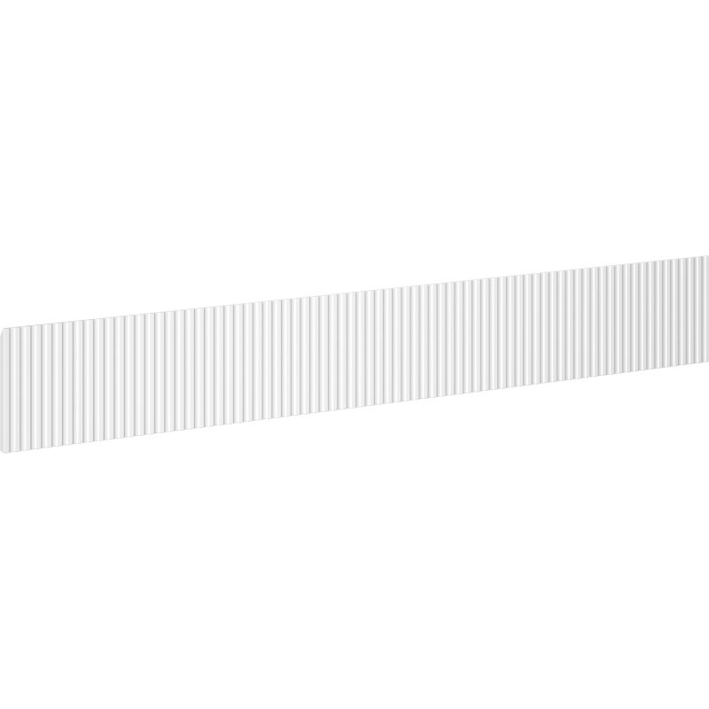 Mexen Rivel gegroefd frontpaneel voor kastlichaam badkamer 160 x 20 cm, wit mat - 91A20-1600-235-1-01