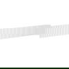 Mexen Rivel gegroefd frontpaneel voor kastlichaam badkamer 160 x 20 cm, wit mat - 91A20-1600-235-1-01