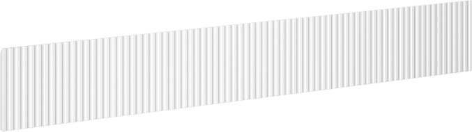 Mexen Rivel esipaneel kapi korpusele 160 x 20 cm, valge matt - 91A20-1600-235-1-01