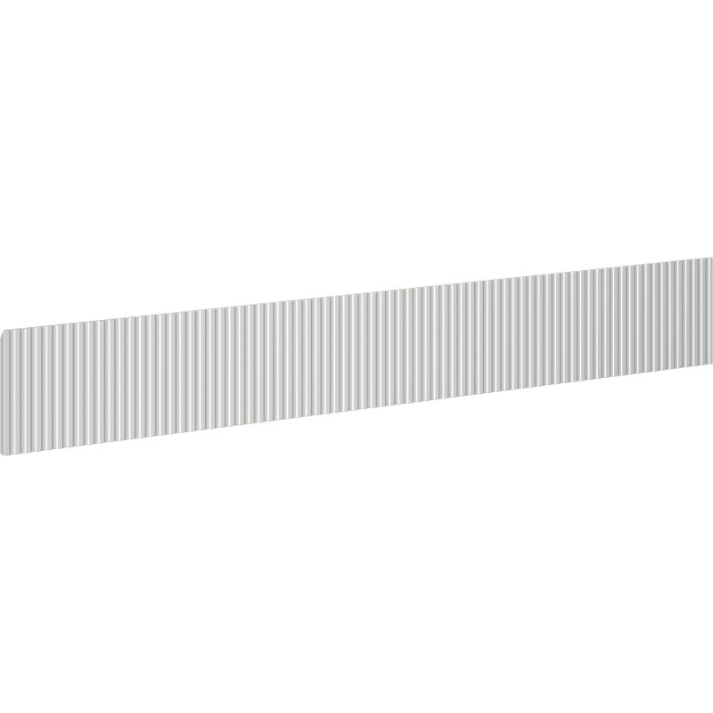 Mexen Rivel geribbelde voorkant voor badkamerkast 120 x 20 cm, grijs mat - 91A20-1200-235-1-62