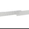 Mexen Rivel geribbelde voorkant voor badkamerkast 120 x 20 cm, grijs mat - 91A20-1200-235-1-62