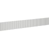 Mexen Rivel front ryflowany do korpusu szafki łazienkowej 140 x 20 cm, szary mat - 91A20-1400-235-1-62
