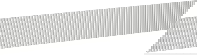 Mexen Rivel Front geriffelt für Möbelschränke 140 x 20 cm, Grau Matt - 91A20-1400-235-1-62