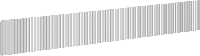Mexen Rivel front ryflowany do korpusu szafki łazienkowej 160 x 20 cm, szary mat - 91A20-1600-235-1-62