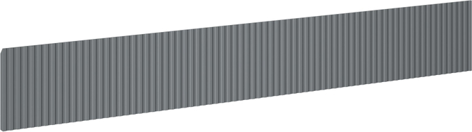 Mexen Rivel front ryflowany do korpusu szafki łazienkowej 140 x 20 cm, grafit mat - 91A20-1400-235-1-66