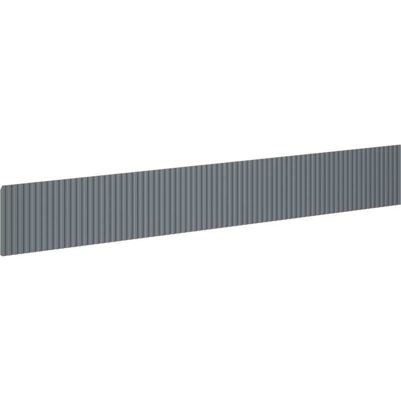 Mexen Rivel geribbelde front voor kastlichaam 160 x 20 cm, grafiet mat - 91A20-1600-235-1-66