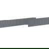 Mexen Rivel geribbelde front voor kastlichaam 160 x 20 cm, grafiet mat - 91A20-1600-235-1-66