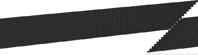 Mexen Rivel Front gerillt für einen Badezimmerschrankkorpus 120 x 20 cm, matt schwarz - 91A20-1200-235-1-71