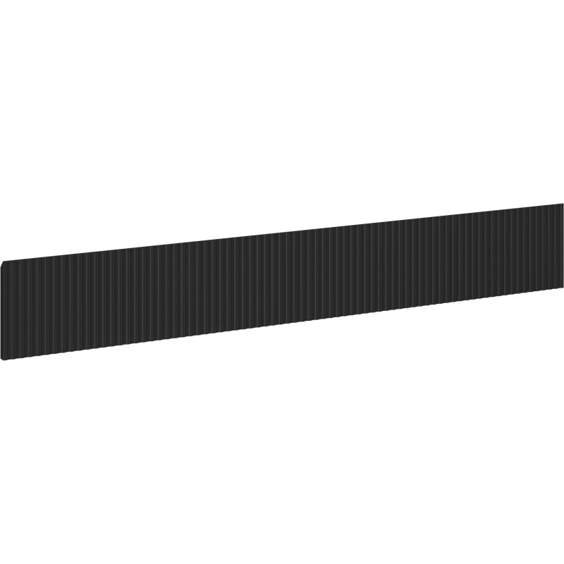 Mexen Rivel front ryflowany do korpusu szafki łazienkowej 140 x 20 cm, czarny mat - 91A20-1400-235-1-71